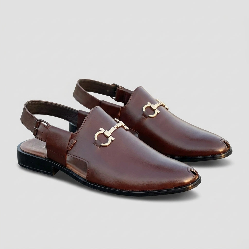 The Unique Brown Leather Kheri SS-157