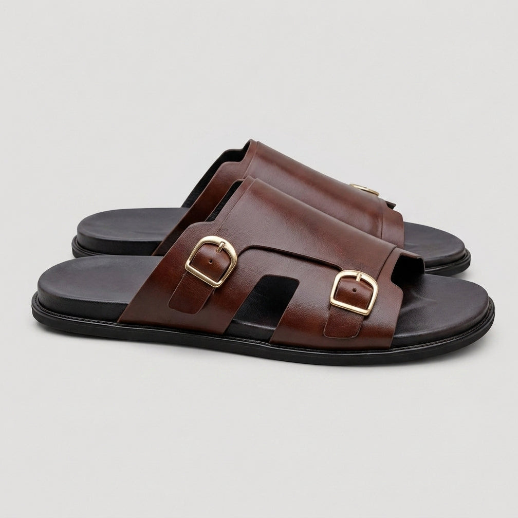 Step Leather Pretorn Monk Brown SS-2623