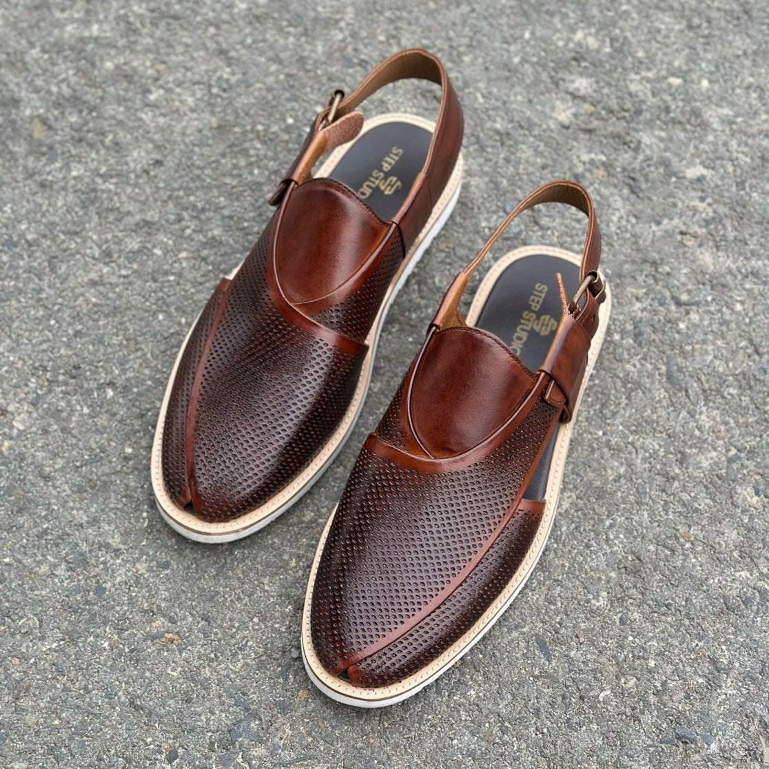 Step Pure Leather Frent Brown SS-2642