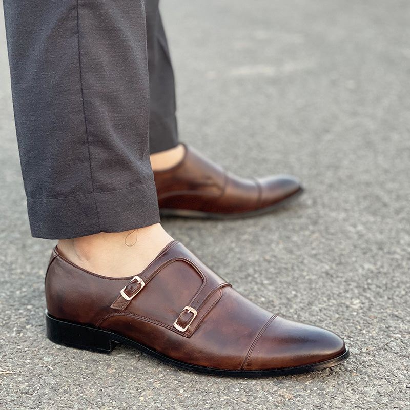Handmade Premium Leather Double Monks SS-115