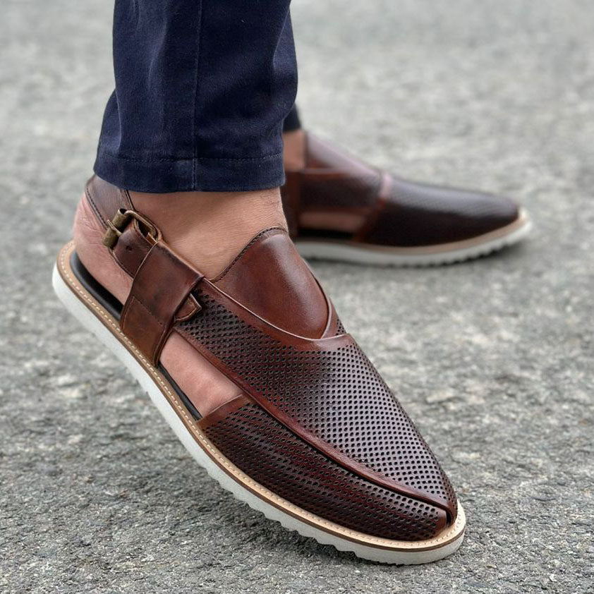 Step Pure Leather Frent Brown SS-2642