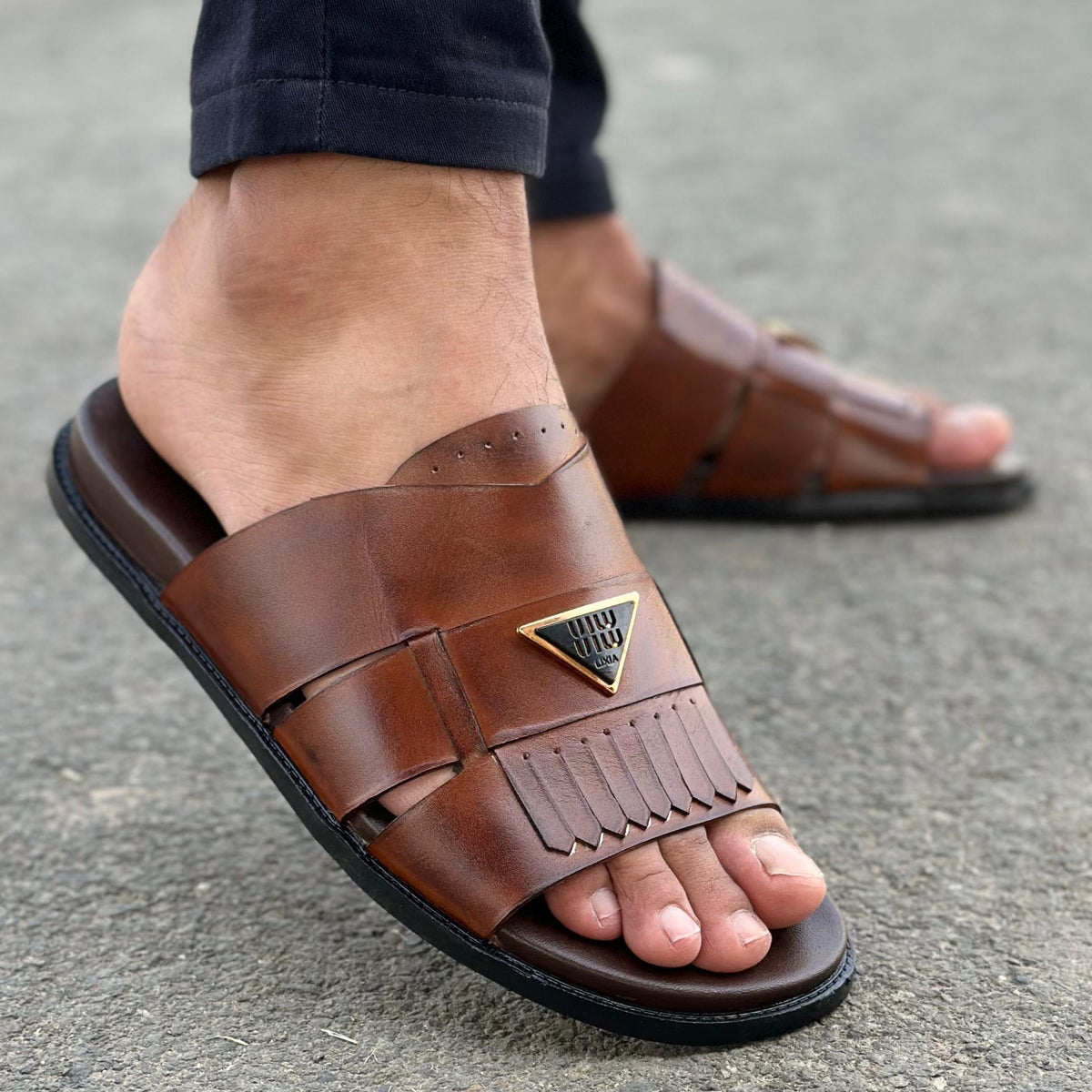 Step Pure Leather Nikord Brown SS- 2620
