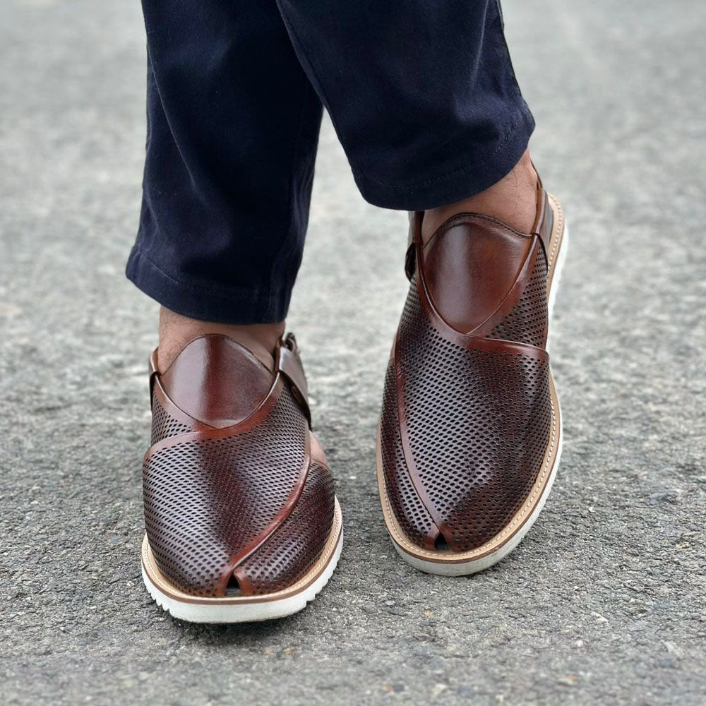 Step Pure Leather Frent Brown SS-2642