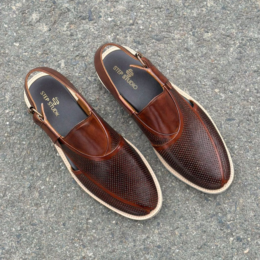 Step Pure Leather Frent Brown SS-2642