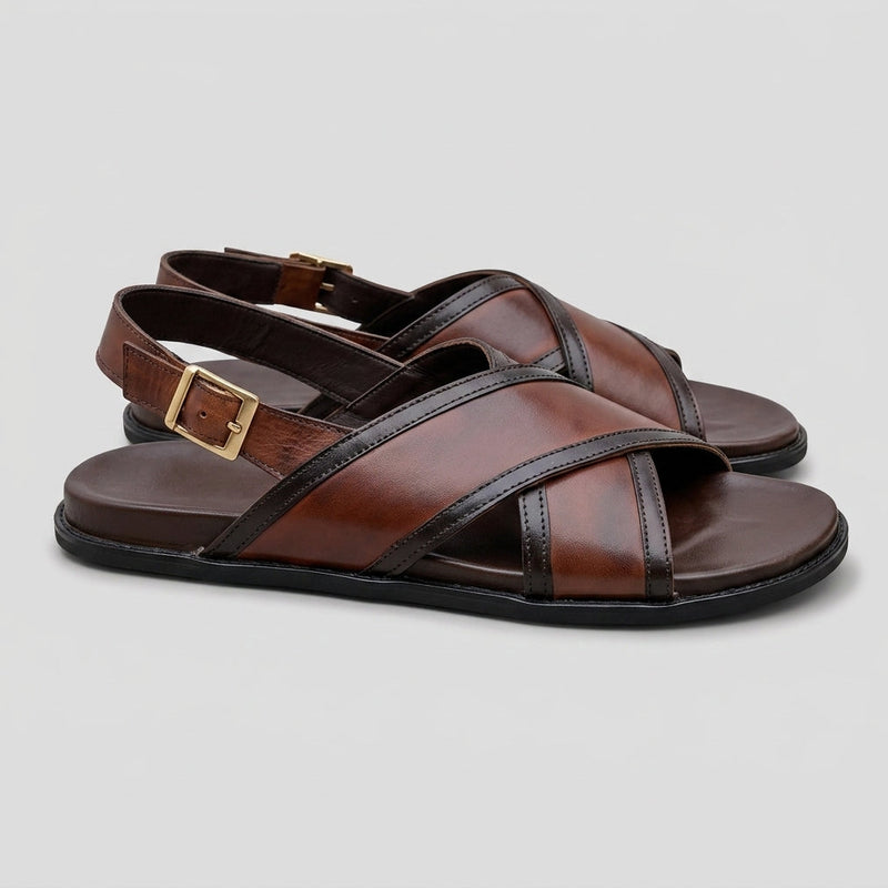 Step Pure Leather AMRELD BROWN SS- 2616