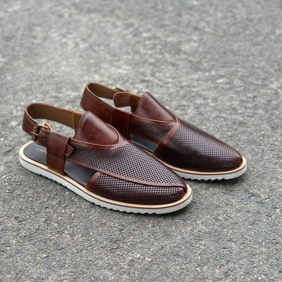 Step Pure Leather Frent Brown SS-2642