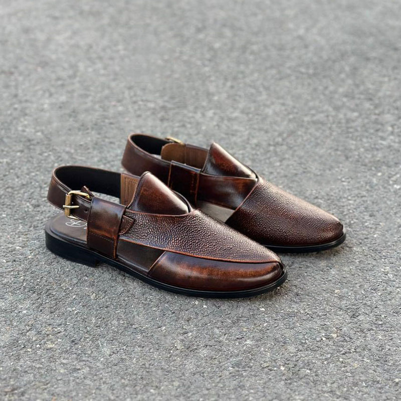 Step Pure Leather Agri Brown-2672