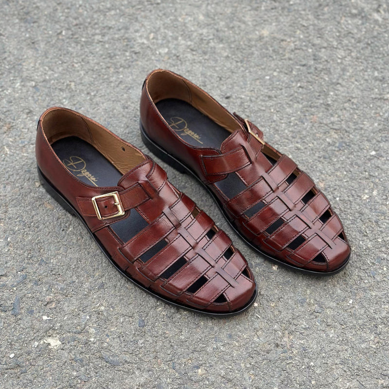 Step Pure Leather Ridge Brown Shoes Pakistan