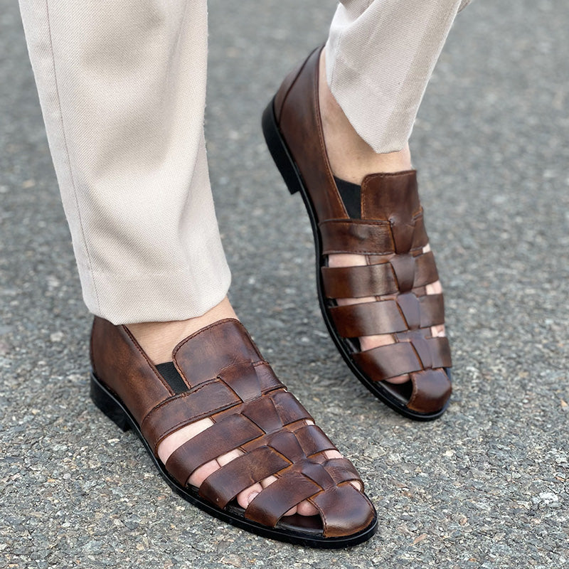 Handmade Premium Leather SS-2351-Brown