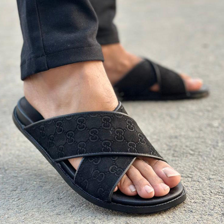 Pure Handmade Chappal GG Black-2718