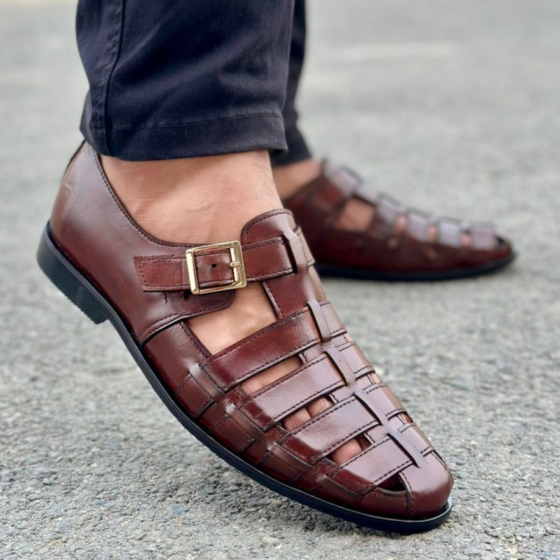 Men's Ridge Brown Leather Shoes Main image