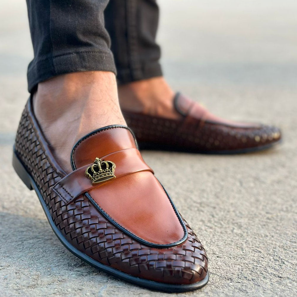 Pure Leather Regez Brown Shoes Main image