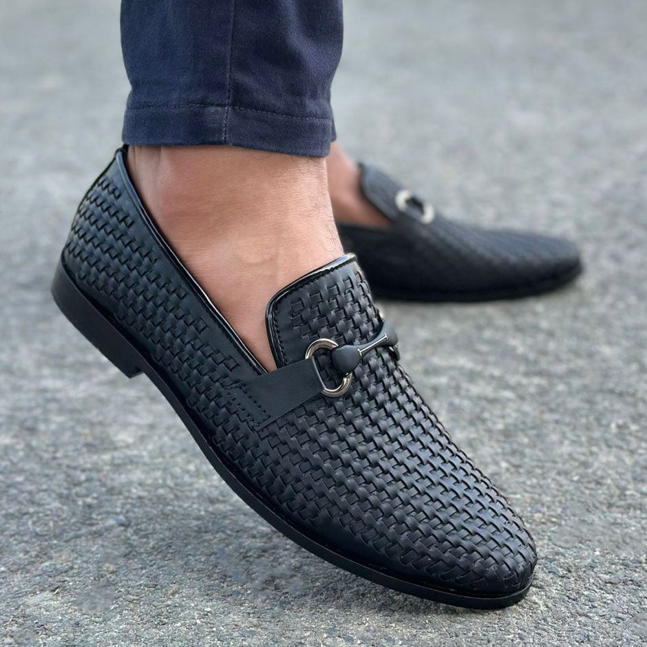 Best Handmade Osven Black Shoes in Pakistan Main image