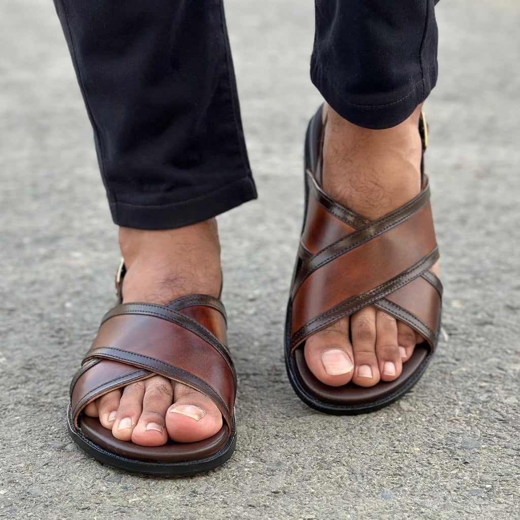 Step Pure Leather AMRELD BROWN SS- 2616