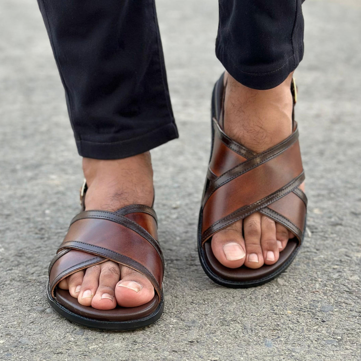 Step Pure Leather AMRELD BROWN SS- 2616