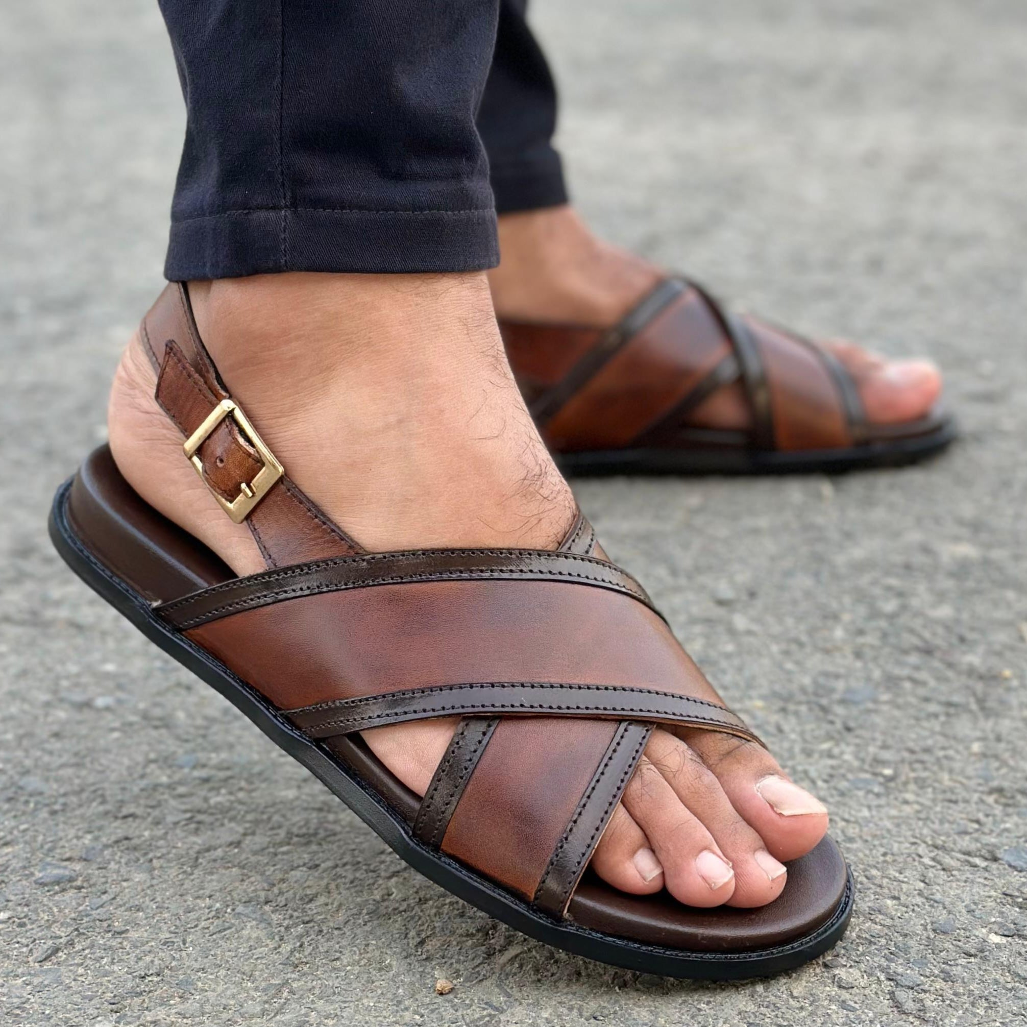 Step Pure Leather AMRELD BROWN SS- 2616 Main image