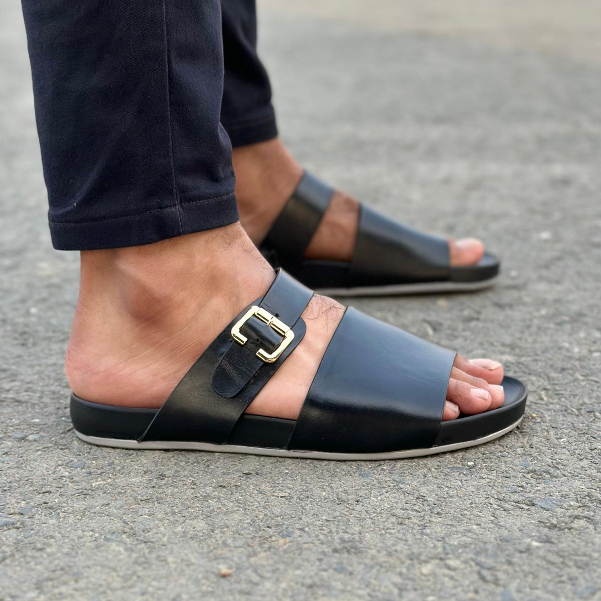 Step Pure Leather Briksto Black SS-2617