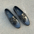 Step Pure Leather Buckman Black SS-2714