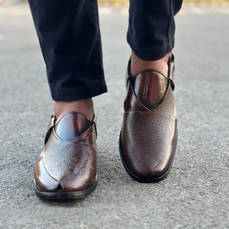 Step Pure Leather Agri Brown-2672