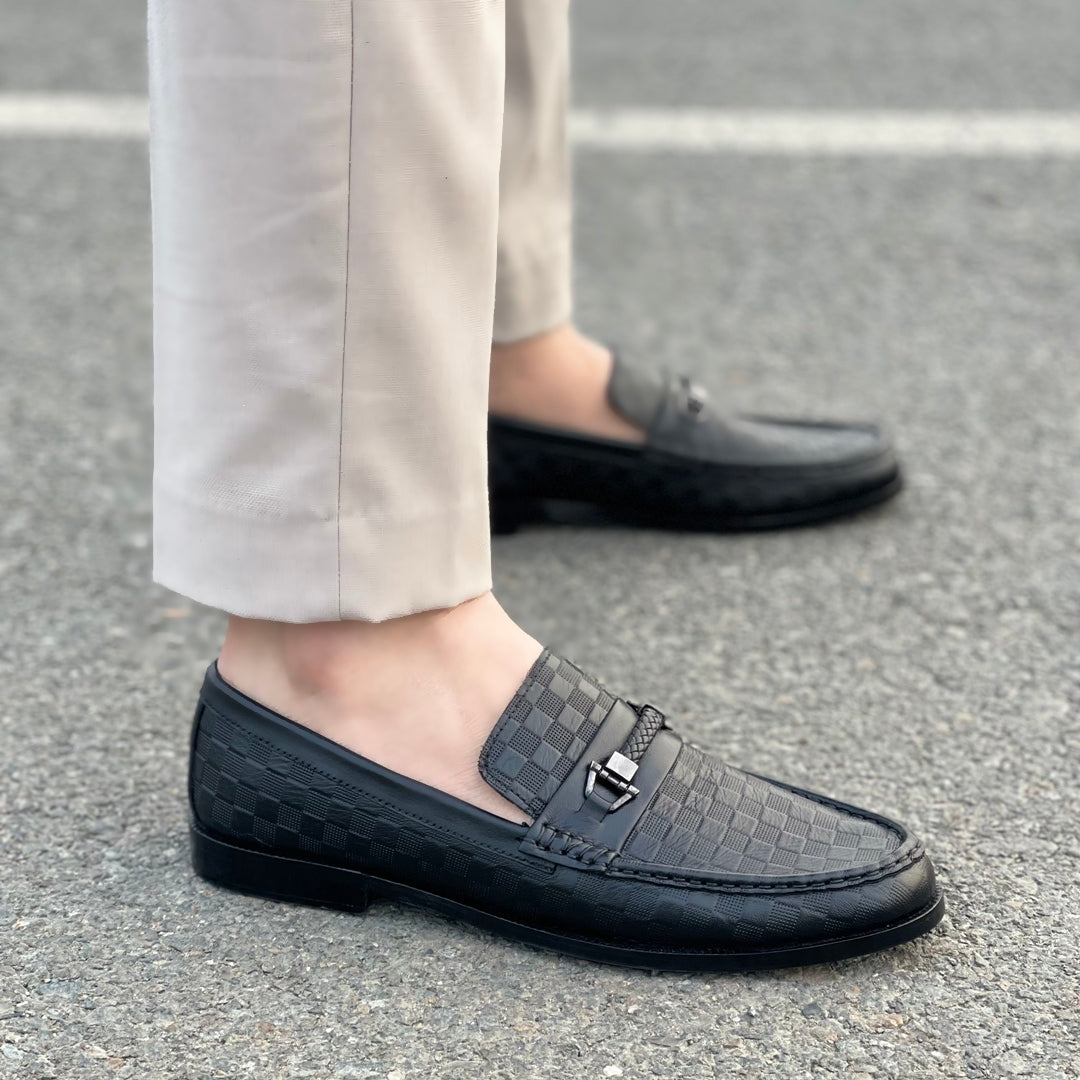 THE BRICK TEXTURED SHOES SS-2428 BLACK Secondary image