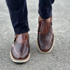Step Pure Leather Frent Brown SS-2642