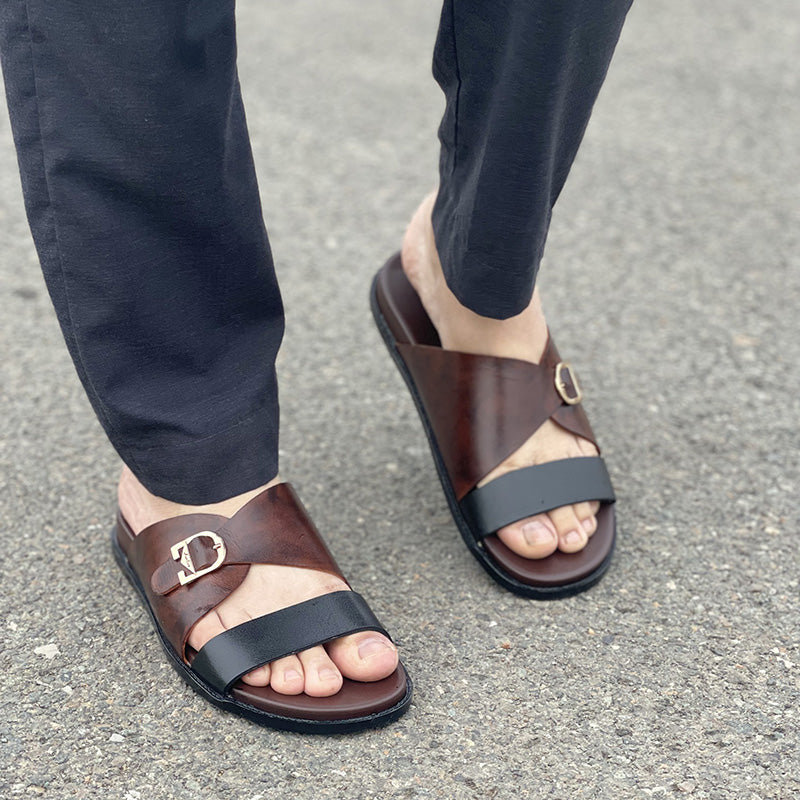 Hand made Multi Color Leather Chappal SS-2223 Secondary image