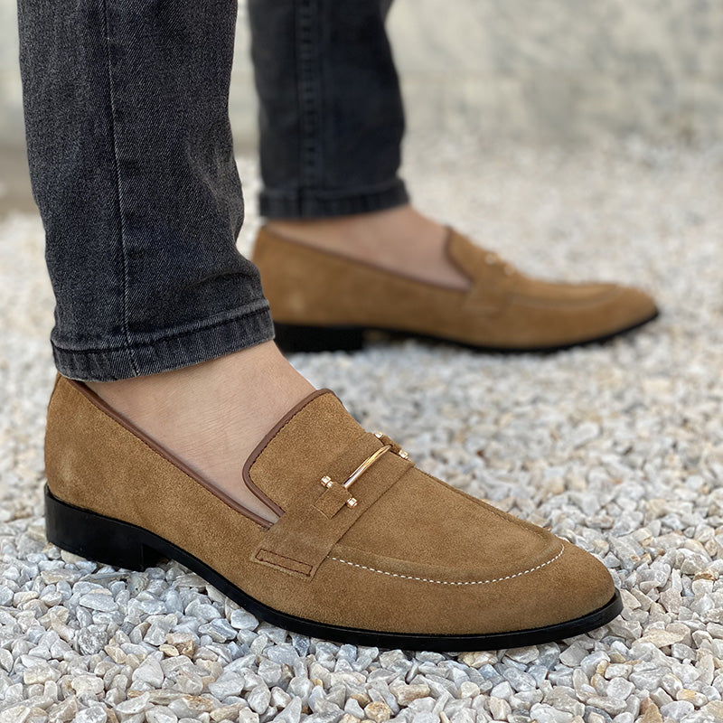 Handmade Premium Suede Leather Brown SS-2319