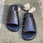 The Italian Black Leather Chappal