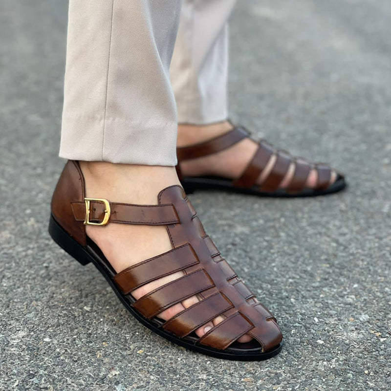 Pure Leather Handmade SS-230 Brown