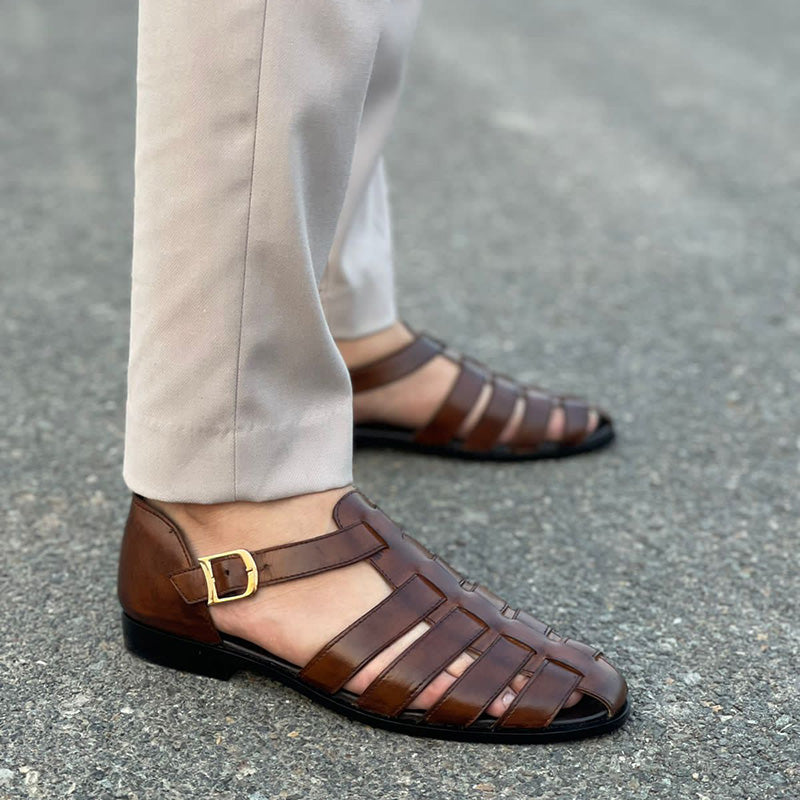 Pure Leather Handmade SS-230 Brown